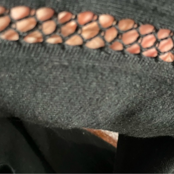 BCBG Maxazria women’s size XL black long sleeve knit ,stretch dress with details - Picture 4 of 8